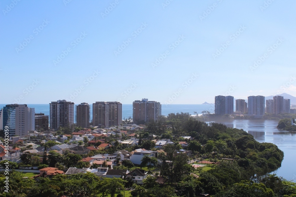 Wonderful view of Barra da Tijuca, Rio de Janeiro, Brazil