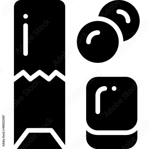 chewing gum solid icon
