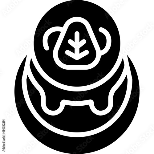 panna cotta solid icon