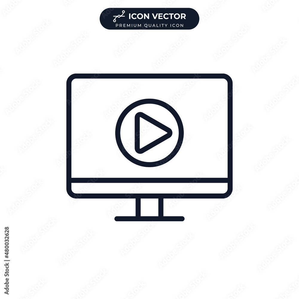 Video icon symbol template for graphic and web design collection logo vector illustration Video icon symbol template for graphic and web design collection logo vector illustration