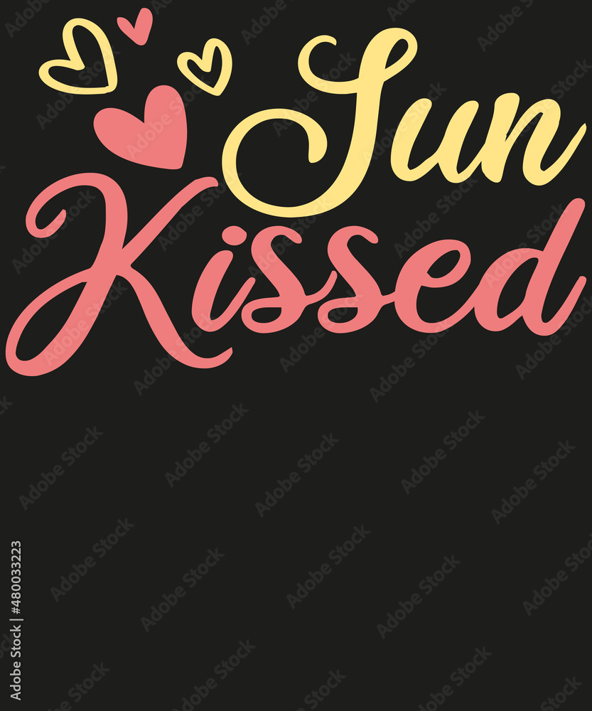 Sun Kissed Valentine T-shirt Design