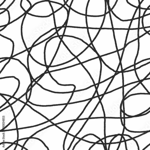 Cuadro en lienzo Scribble seamless pattern