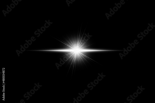 Abstract White glowing lens flare