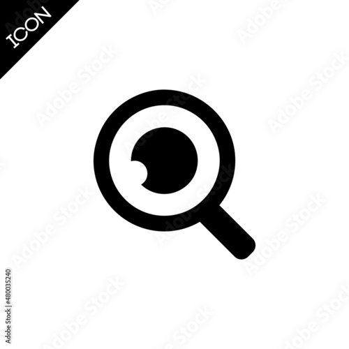 Vector isolated search icon.