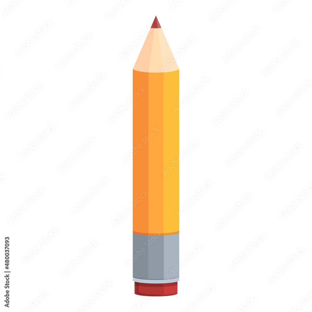 School pencil icon cartoon vector. Kid pen. Creative drawing School pencil icon cartoon vector. Kid pen. Creative drawing