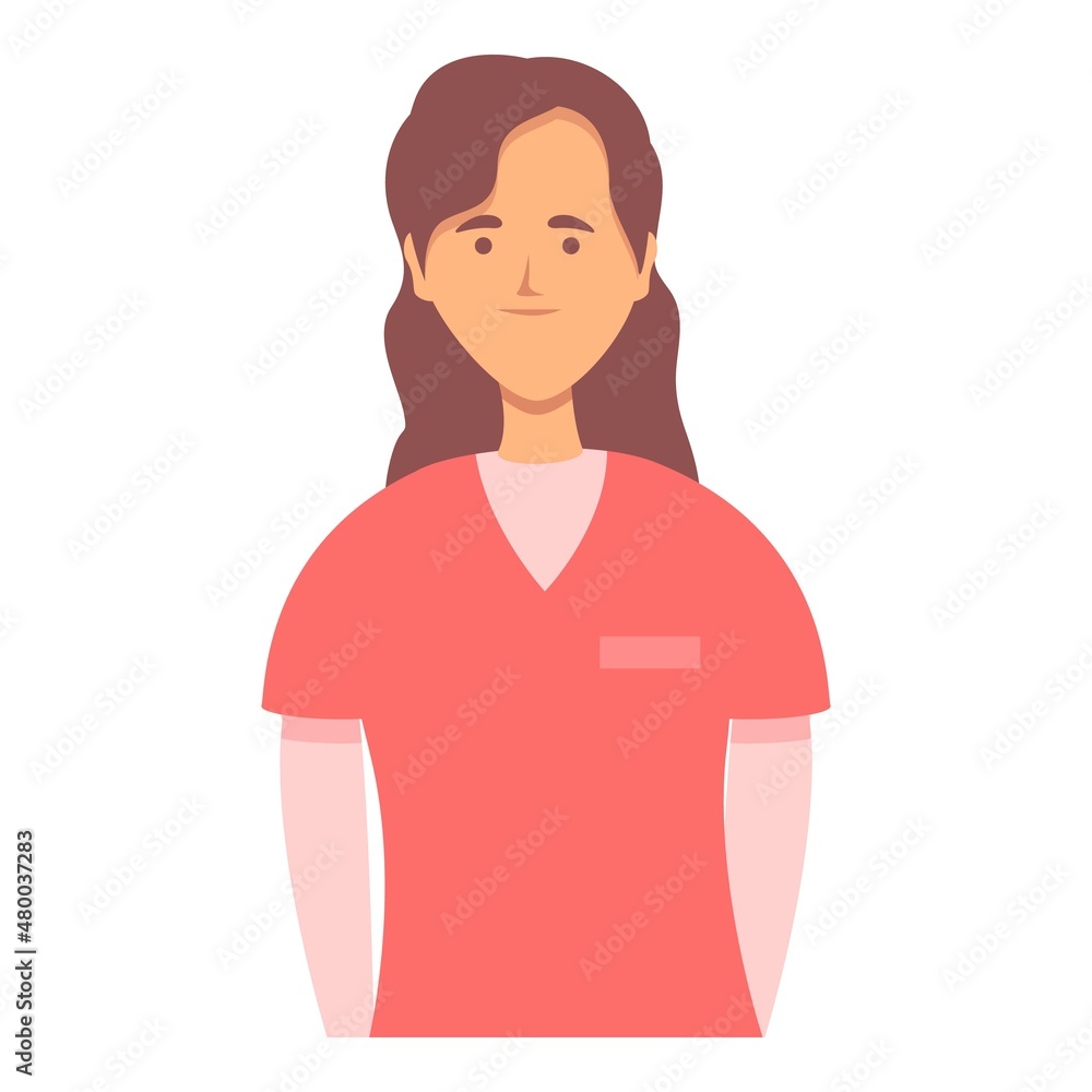 Clinic nurse icon cartoon vector. Doctor care. Female medic Clinic nurse icon cartoon vector. Doctor care. Female medic