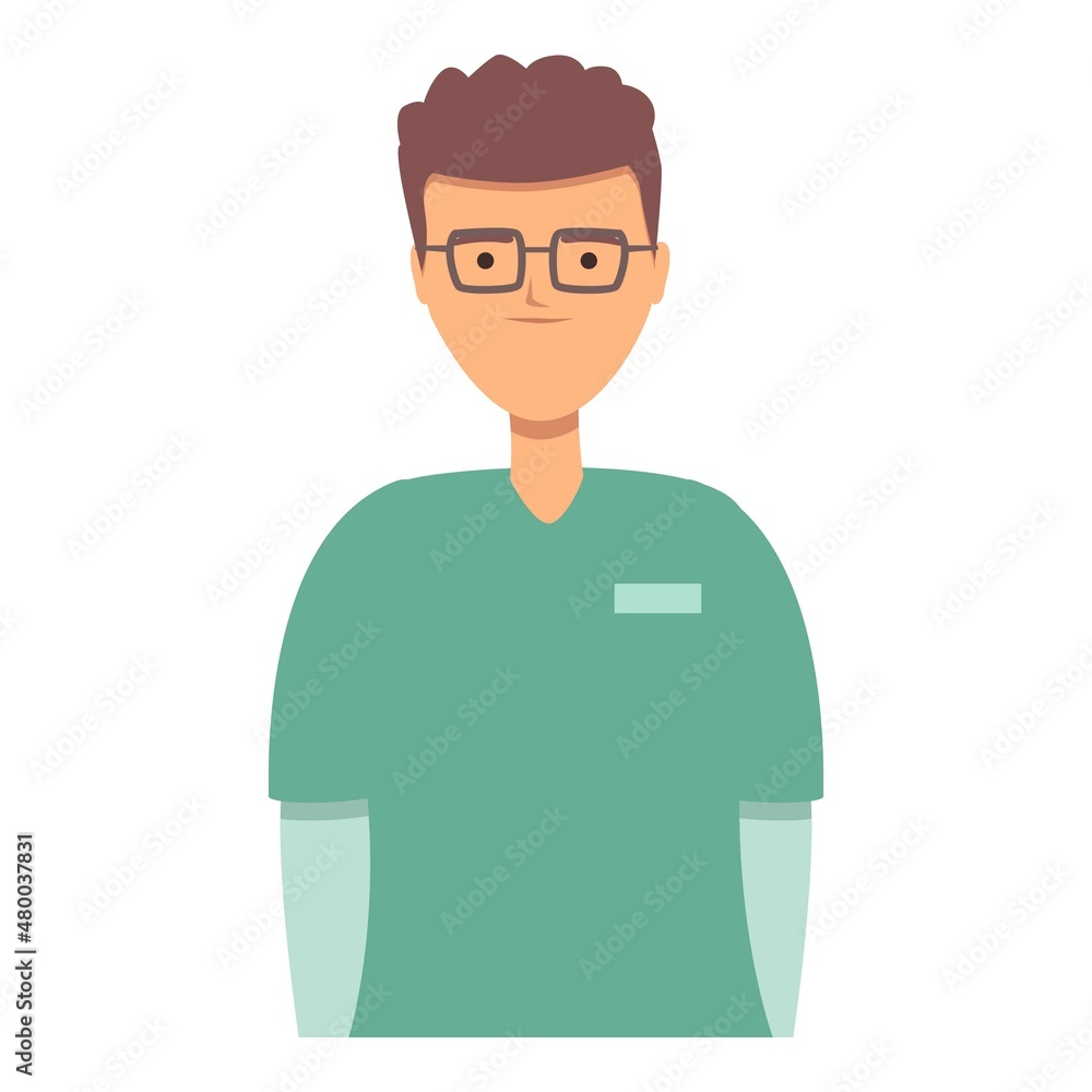 Student nurse icon cartoon vector. Doctor care help. Female clinic Student nurse icon cartoon vector. Doctor care help. Female clinic