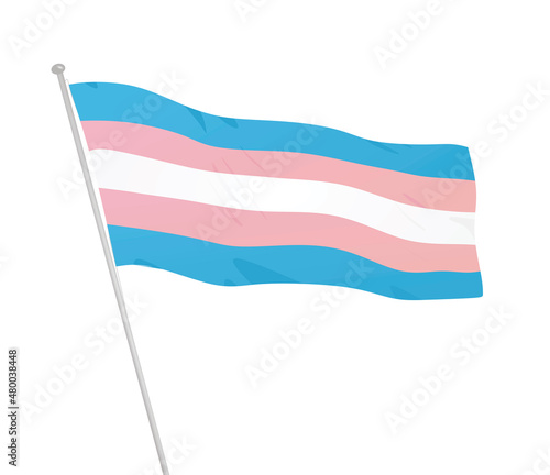 Transsexual pride flag. vector illustration