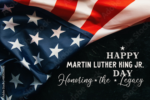 national federal holiday in USA MLK background	
 photo