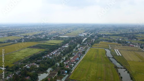 Aerial photography close-up of Zhangjiagang Shanghai-Sutong Highway-Railway Yangtze River Bridge photo