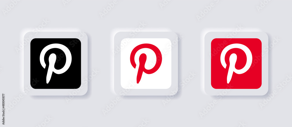 Vetor De Pinterest Logo Icon For Popular Social Media Icons Logos Or vetor-de-pinterest-logo-icon-for-popular-social-media-icons-logos-or