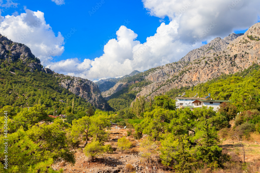 View of the Taurus mountains in Antalya province, Turkey