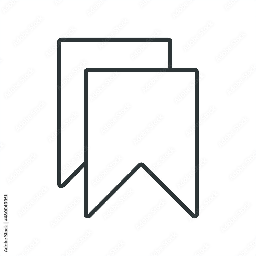 Premium bookmark icon or logo in line style. High quality sign and symbol on a white background. Vector outline pictogram for infographic, web design and app development. Premium bookmark icon or logo in line style. High quality sign and symbol on a white background. Vector outline pictogram for infographic, web design and app development.
