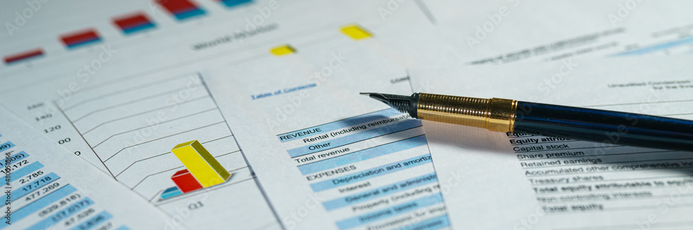 Business finance and income statement, accounting, statistics and analytic research concept. Financial analysis business plan Business finance and income statement, accounting, statistics and analytic research concept. Financial analysis business plan