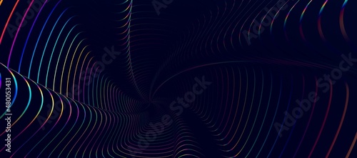 olorful flow poster. Wave Liquid shape in color background