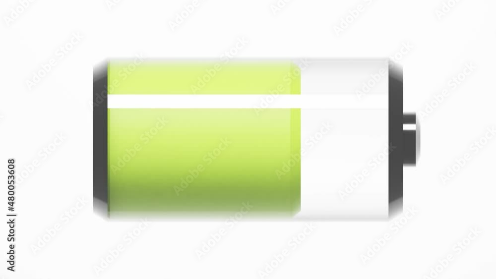 rechargeable battery icon 3d animation, can be used to represent a charging station, an electric car, or the cell phone lithium battery power rechargeable battery icon 3d animation, can be used to represent a charging station, an electric car, or the cell phone lithium battery power