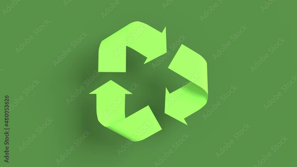green arrows recycle symbol 3d animation, can be used to represent sustainable economy, recyclable materials and ecology green arrows recycle symbol 3d animation, can be used to represent sustainable economy, recyclable materials and ecology