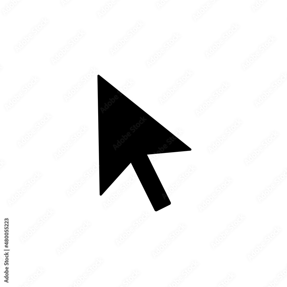 Arrow cursor icon vector illustration. Computer mouse click pointer Arrow cursor icon vector illustration. Computer mouse click pointer