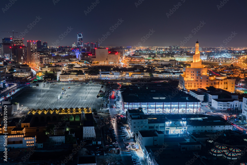 Obraz premium Nightscape - Doha - Qatar