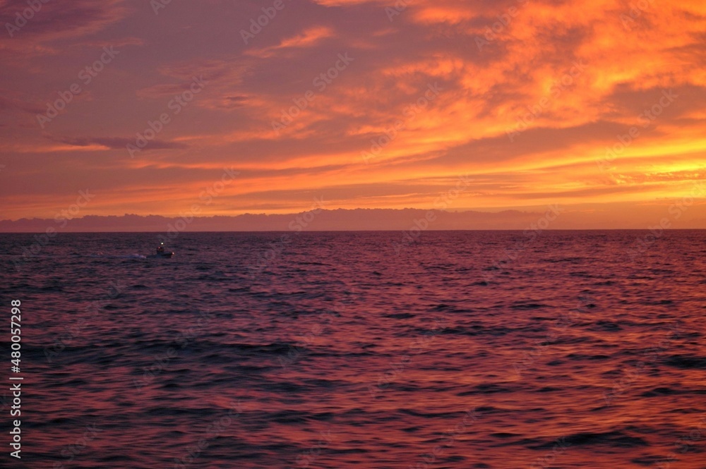 Sun set. Indian Océan