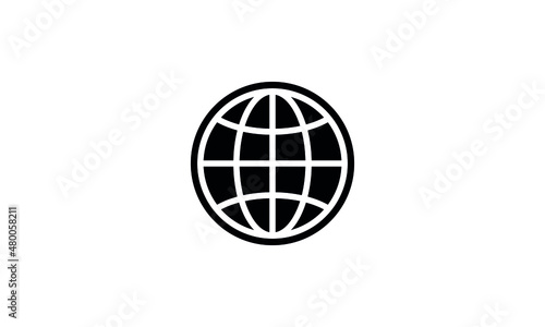 line globe icon World globe vector icon web icon design
