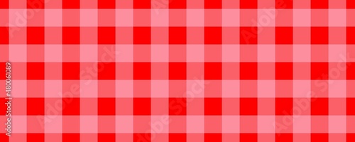 Banner, plaid pattern. Red on Pink color. Tablecloth pattern. Texture. Seamless classic pattern background.