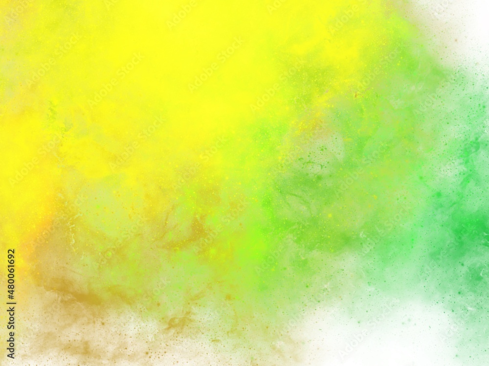 Watercolor yellow-green background for cards