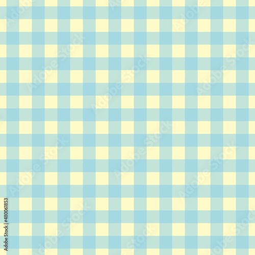 Plaid pattern. Beige on Sky blue color. Tablecloth pattern. Texture. Seamless classic pattern background.