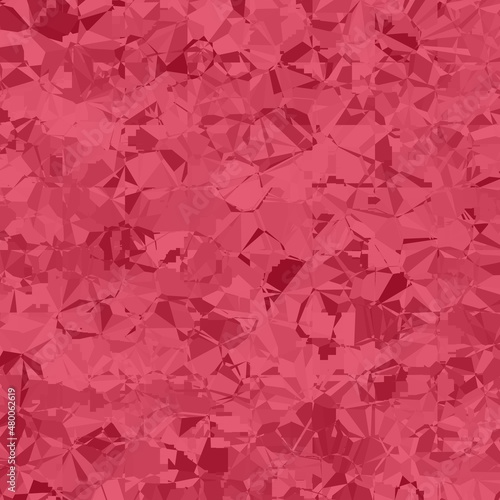 Abstract macro crystal geometric background texture Crimson color. Random pattern background. Texture Crimson color pattern background.