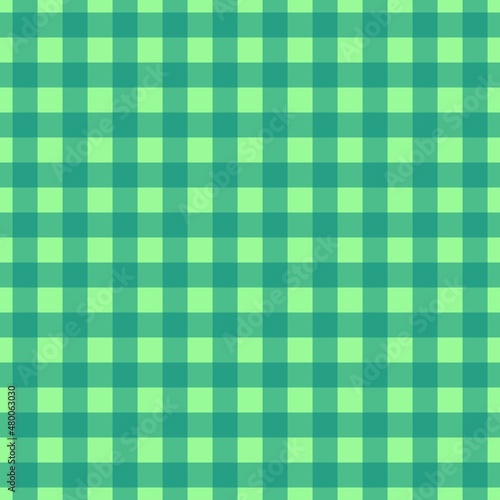 Plaid pattern. Pale Green on Teal color. Tablecloth pattern. Texture. Seamless classic pattern background.
