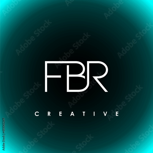 FBR Letter Initial Logo Design Template Vector Illustration photo