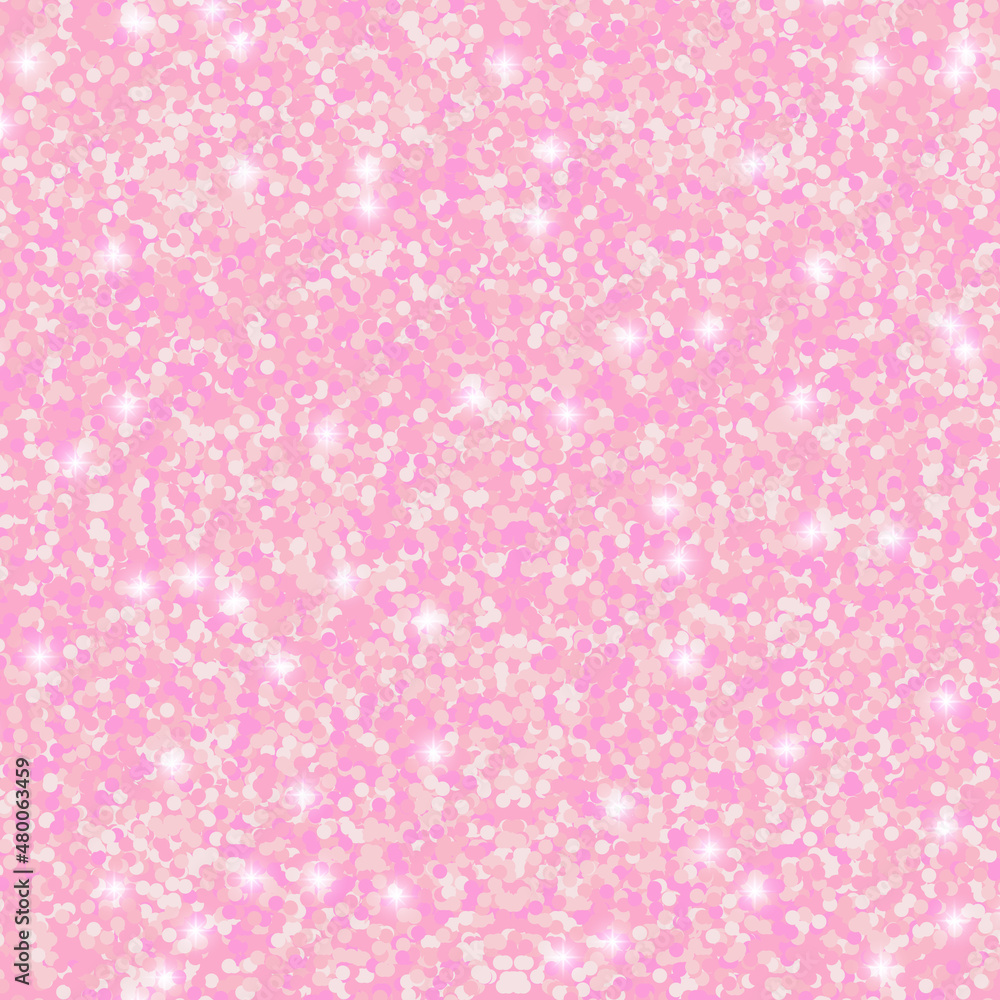 Pink glitter texture abstract background. Closed up of metallic pink