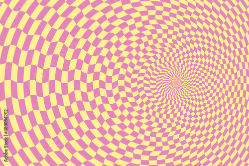 Vector abstract background. Simple  illustration with optical illusion  op art.