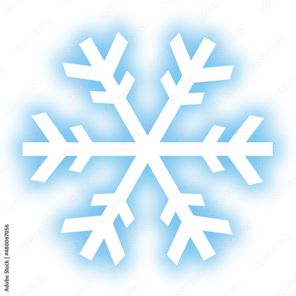 雪の結晶アイコン ぼかし 雪の結晶アイコン ぼかし