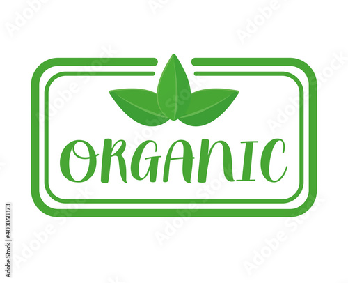 organic product label
