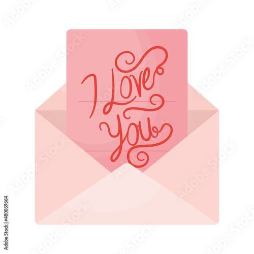 pink love letter