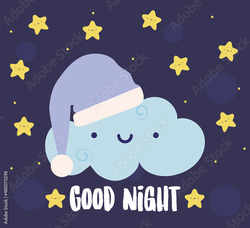 good night baby poster