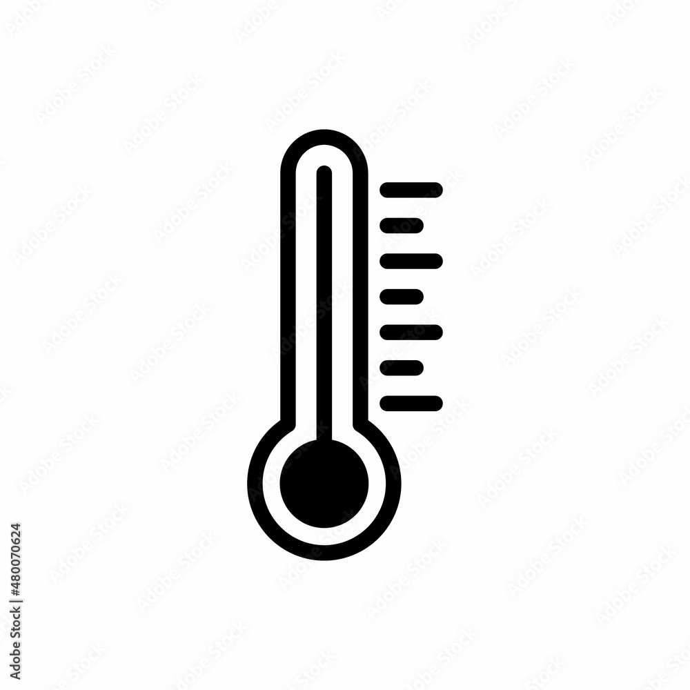 termometer temperature icon vector 