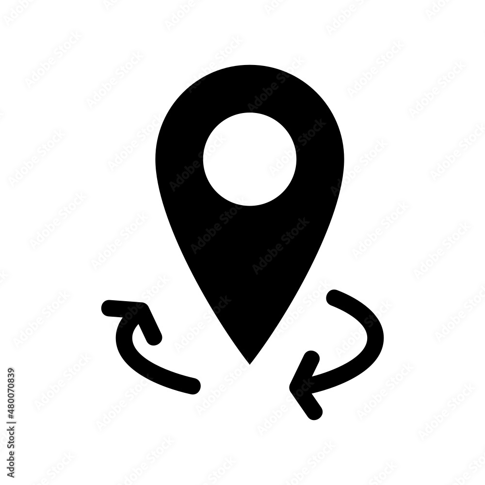 Location icon isolated on white background Location icon isolated on white background