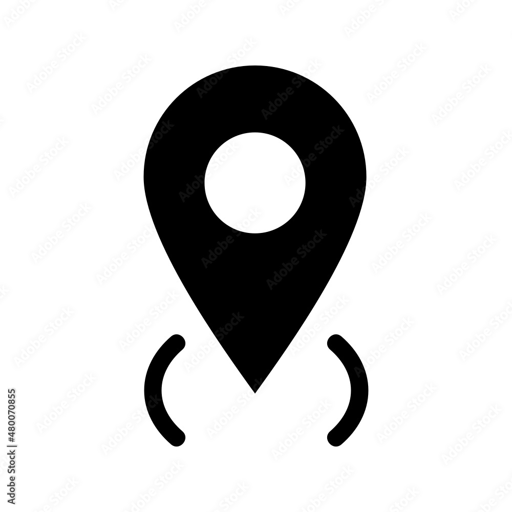 Location icon isolated on white background Location icon isolated on white background
