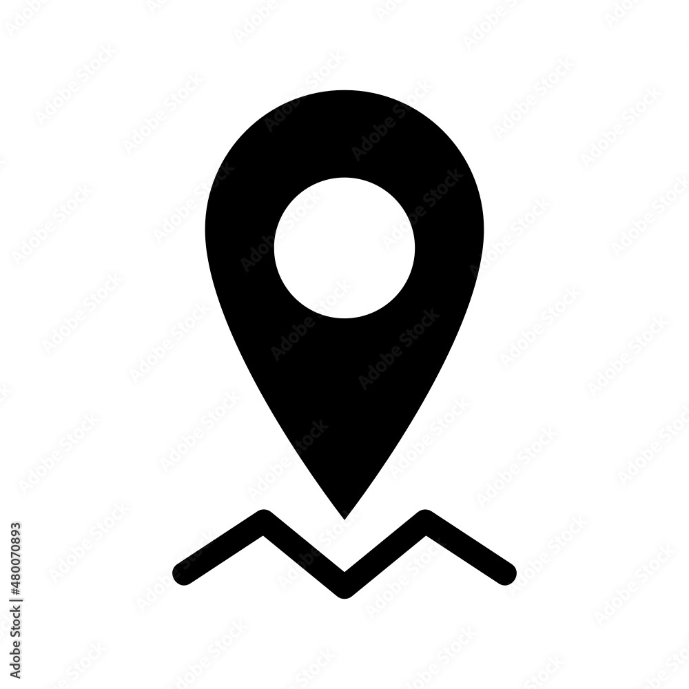 Location icon isolated on white background Location icon isolated on white background