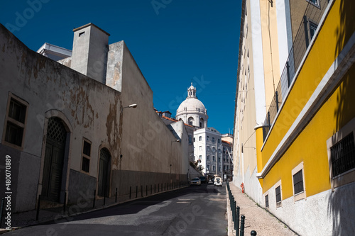 One of the streets of the Alfama district, Lisbon.