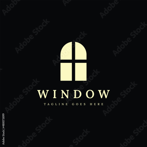 luxury window logo template