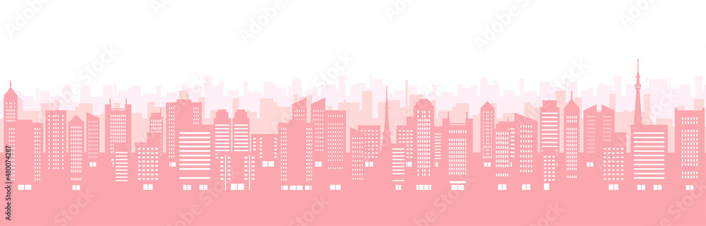 春らしい色の都市風景のイラスト シルエット Stock Vector Adobe Stock 春らしい色の都市風景のイラスト シルエット Stock Vector Adobe Stock