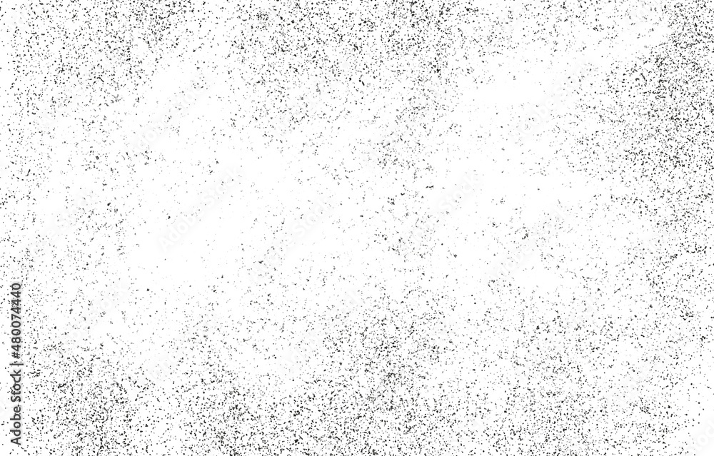 Dark Messy Dust Overlay Distress Background. Easy To Create Abstract Dotted, Scratched, Vintage Effect With Noise And Grain 