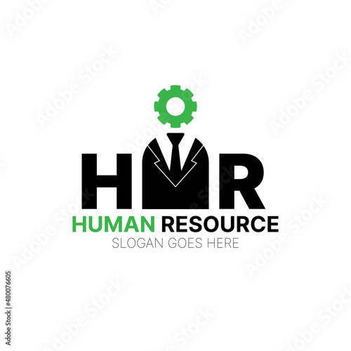 human resource logo design inspiration. vector illustration