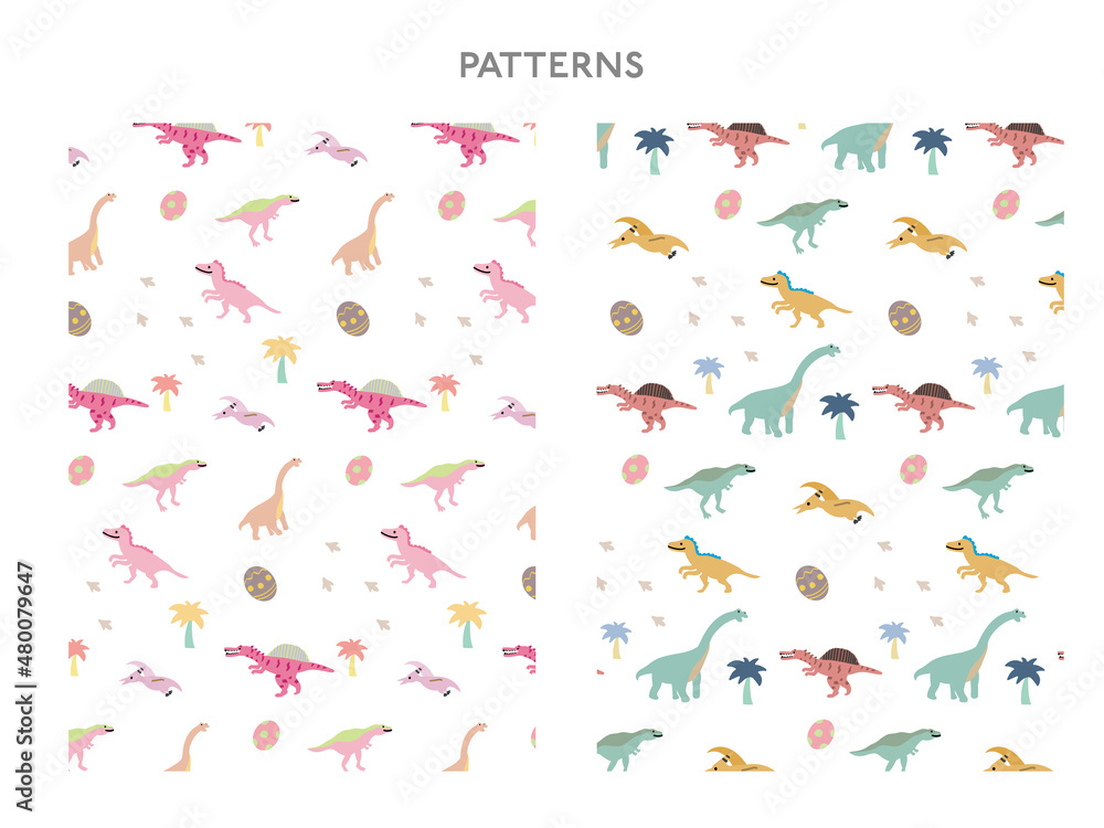 恐竜のパターンセット