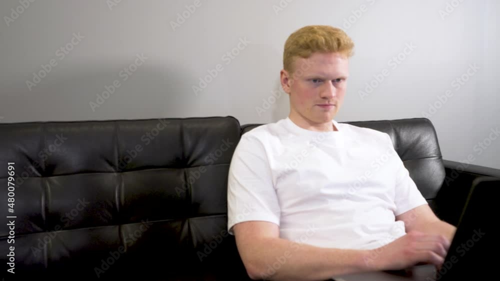 caucasian man writing on his laptop, closing in shot smooth caucasian man writing on his laptop, closing in shot smooth
