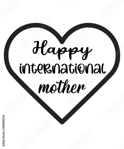 Happy mother Language love SVG file