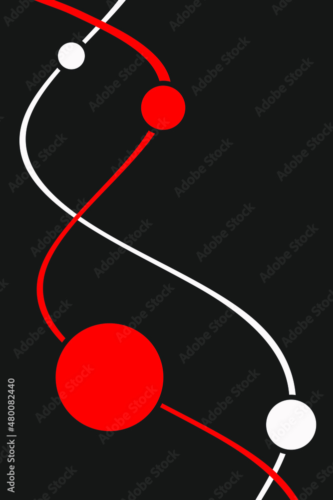 Energy and power. Abstract vector black and white illustration with waves and circles. Technology concept. Energy and power. Abstract vector black and white illustration with waves and circles. Technology concept.